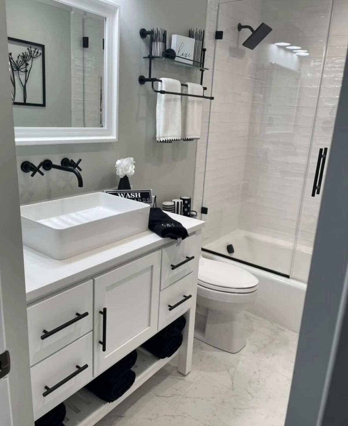 Modern bathroom remodel